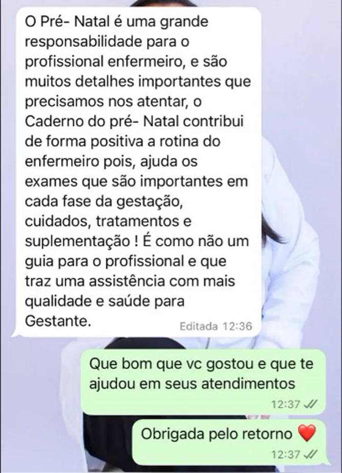 Depoimento real: conteúdo ajudando na rotina e nos cuidados com a gestante